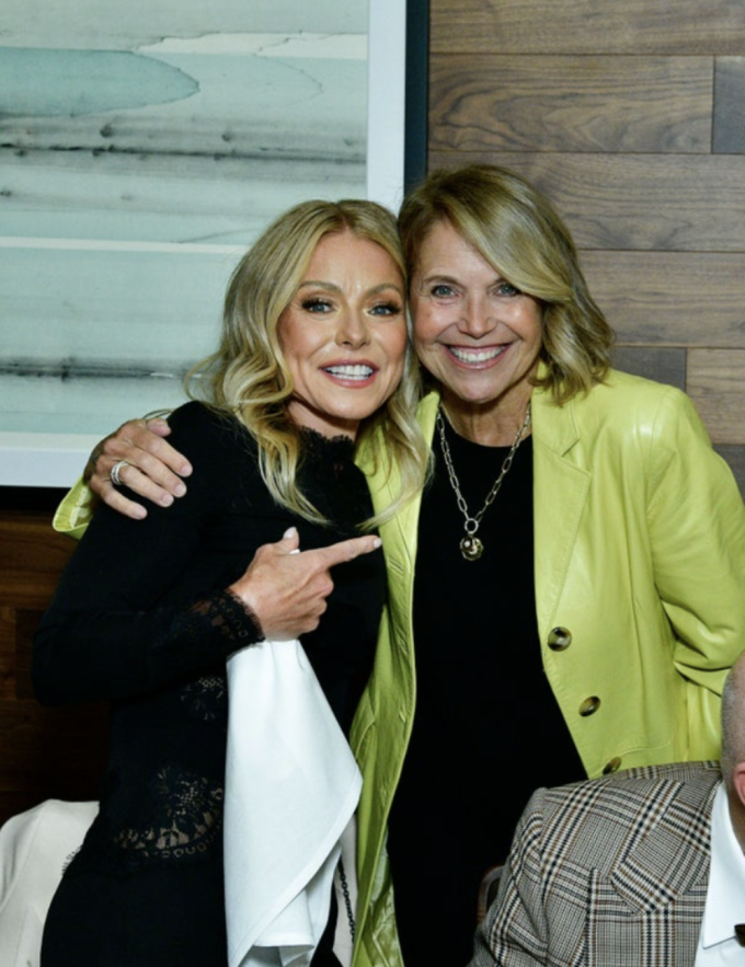 Kelly Ripa and Katie Couric