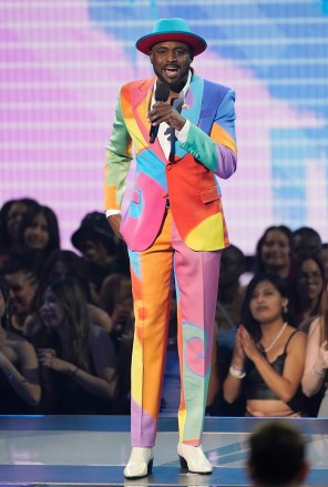 Host Wayne Brady speaks at the American Music Awards, at the Microsoft Theater in Los Angeles
2022 American Music Awards - Show, Los Angeles, United States - 20 Nov 2022