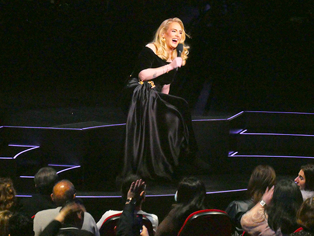 Adele sings at her Las Vegas Residency