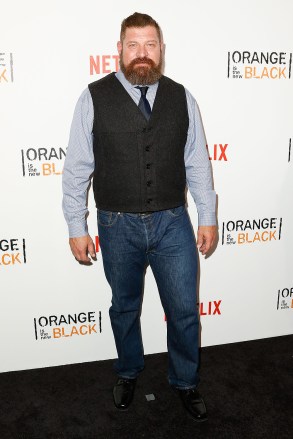 Brad William Henke at the premiere of ORANGE IS THE NEW BLACK Season 4 on NETFLIX, The School of Visual Arts (SVA) Theatre, New York, NY June 16, 2016. Photo by: Abel Fermin/Everett Collection