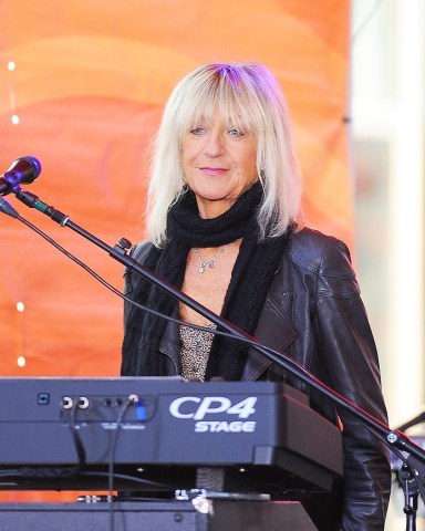 Christine McVie
The Today Show Toyota Concert Series, New York, America - 09 Oct 2014
Fleetwood Mac Performs On NBC's "Today"