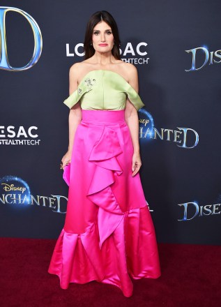 Idina Menzel arrives at the Los Angeles premiere of "Disenchanted,", at El Capitan Theatre in Los Angeles
LA Premiere of "Disenchanted", Los Angeles, United States - 16 Nov 2022