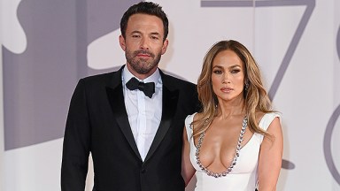 Jennifer Lopez Wears Plunging Gown & Celebrates Husband Ben Affleck With A ‘Jennifer & Ben’ Necklace: Photos