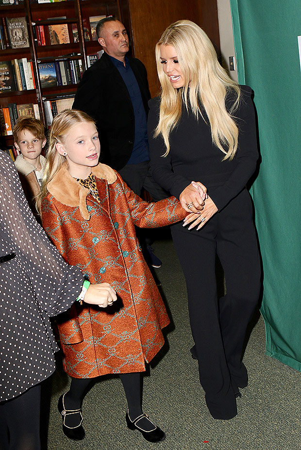 Jessica Simpson's Daughter Maxwell - Dolce & Gabbana Girl Red Coat