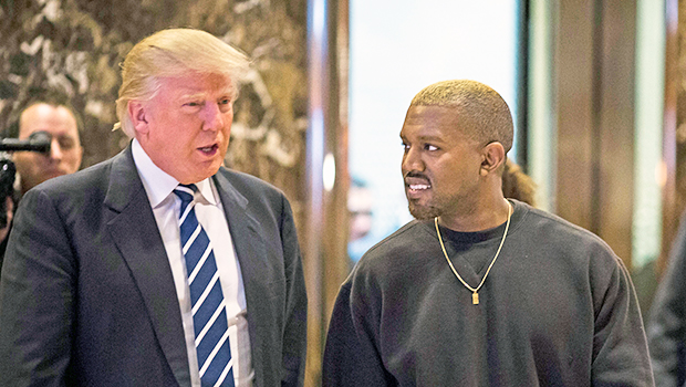 kanye west, donald trump