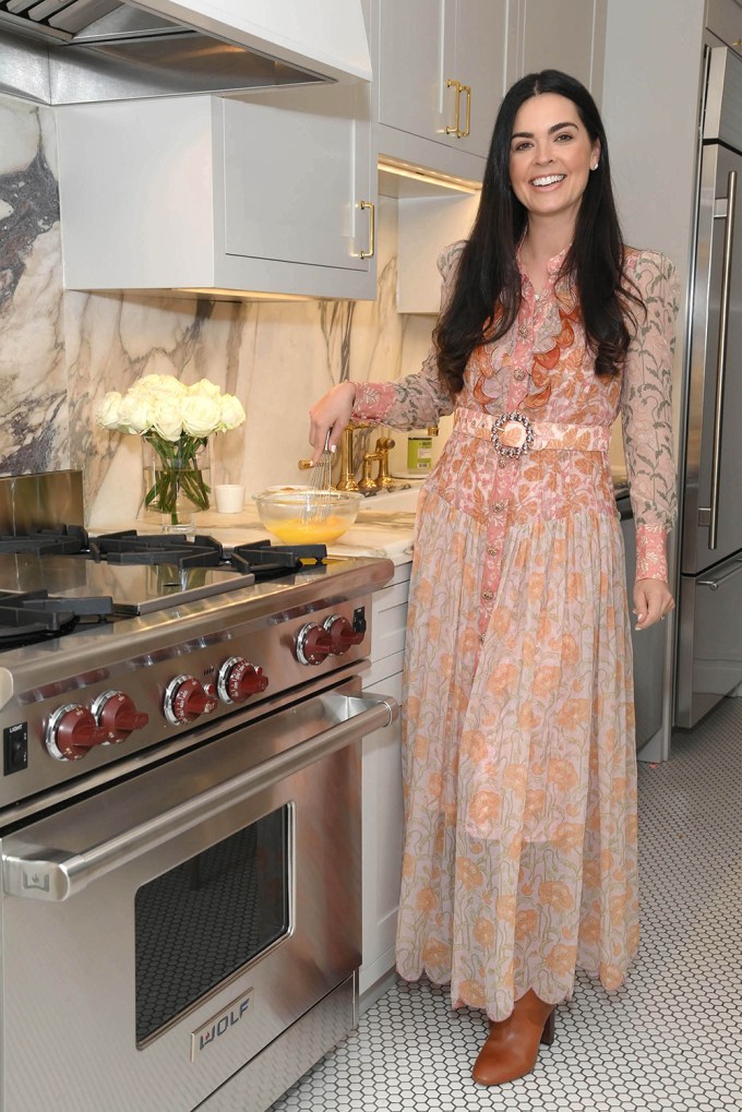 Katie Lee Biegel at home in her kitchen