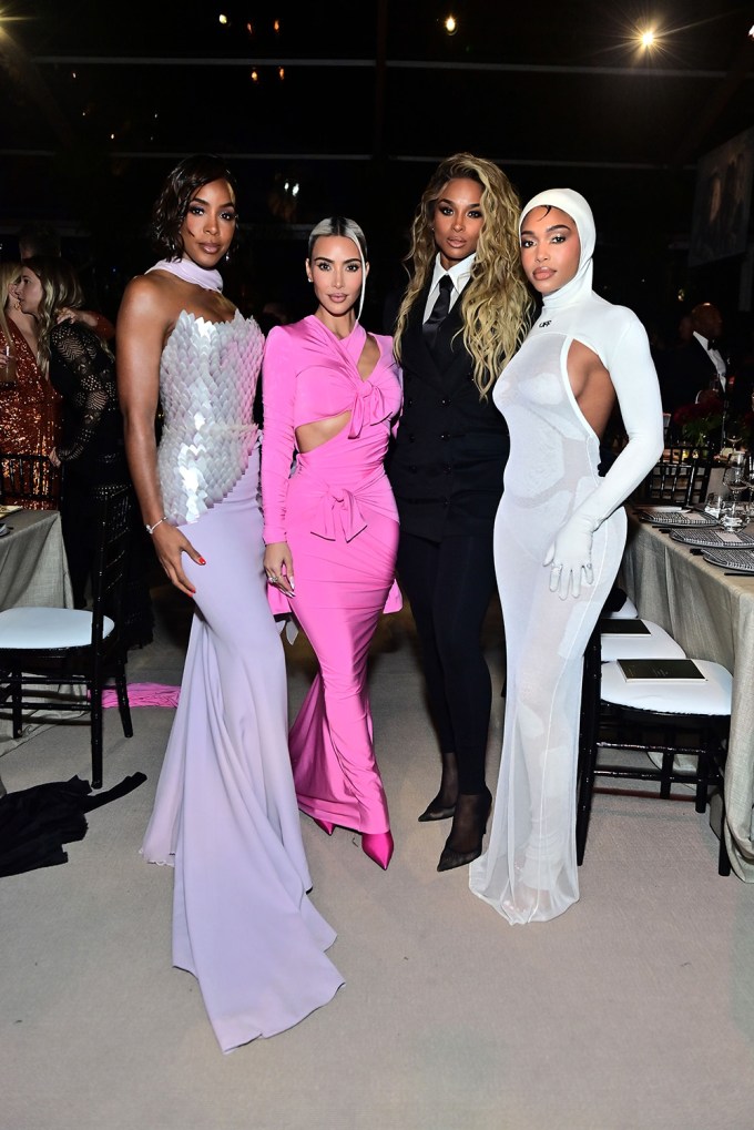 Kelly Rowland, Kim Kardashian, Ciara and Lori Harvey
