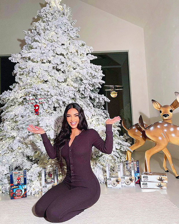 Kim Kardashian’s Christmas Trees Outside Her Bathroom: Video ...