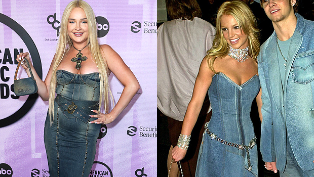 Kim Petras Channels Britney Spears' 2001 AMAs Denim Dress: Photos –  Hollywood Life