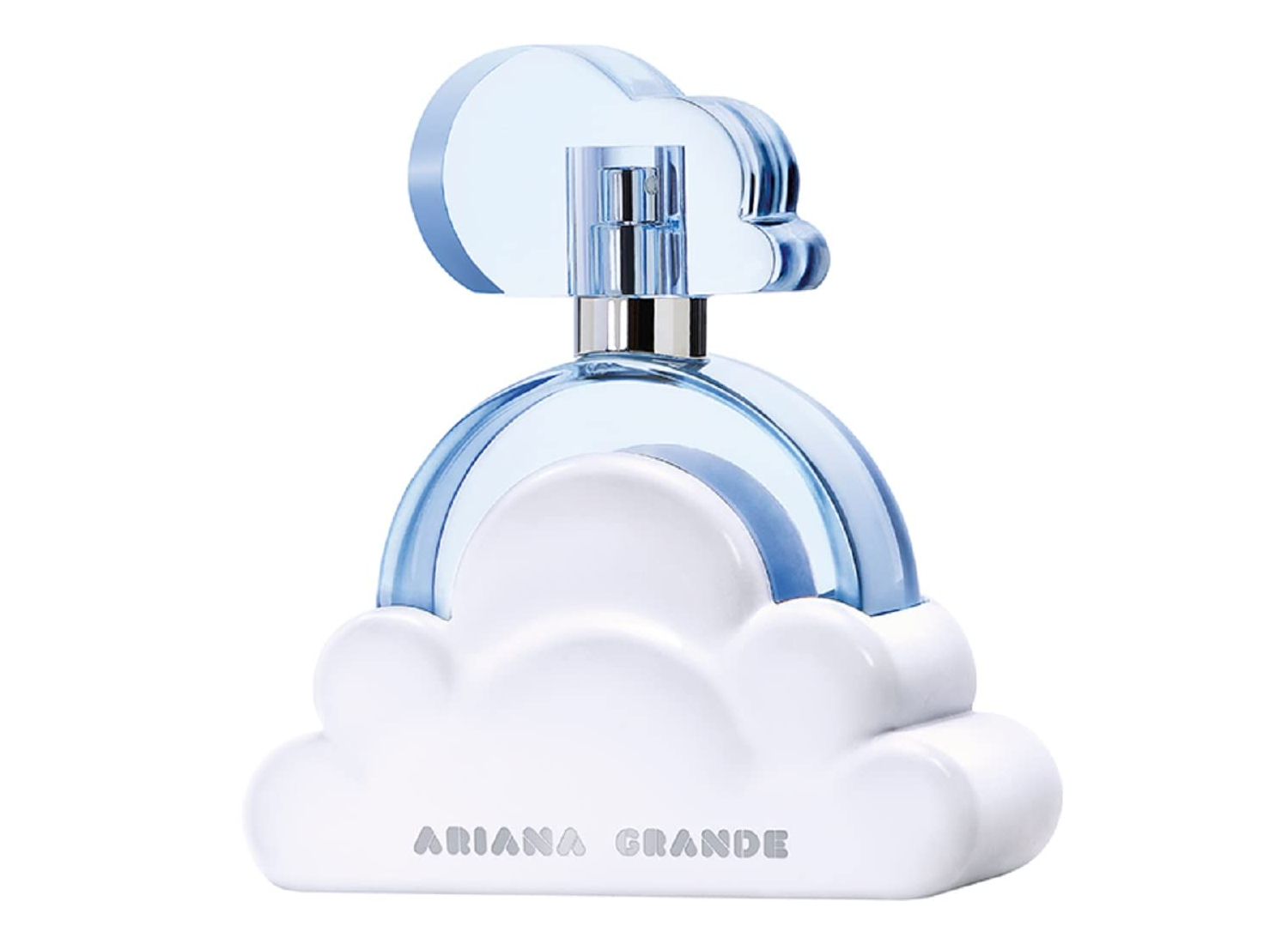A bottle of Ariana Grande's Cloud perfume.