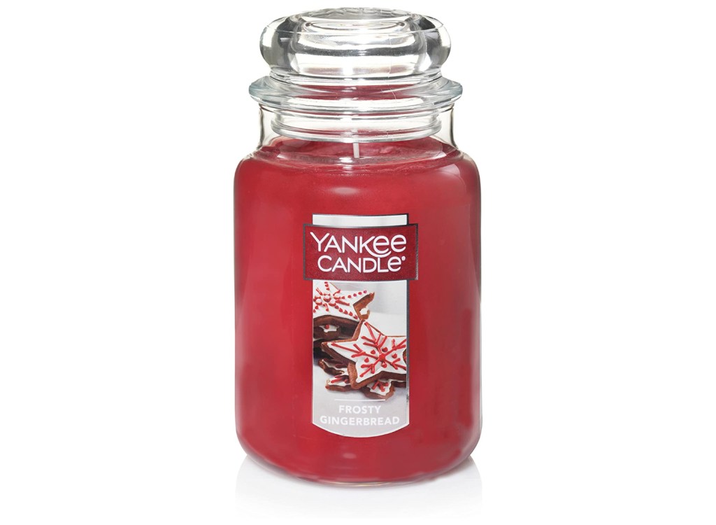 A Frosty Gingerbread Yankee Candle.