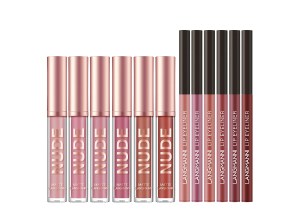  A set of lip stick with matching lip liners.