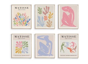 A collection of Matisse prints.