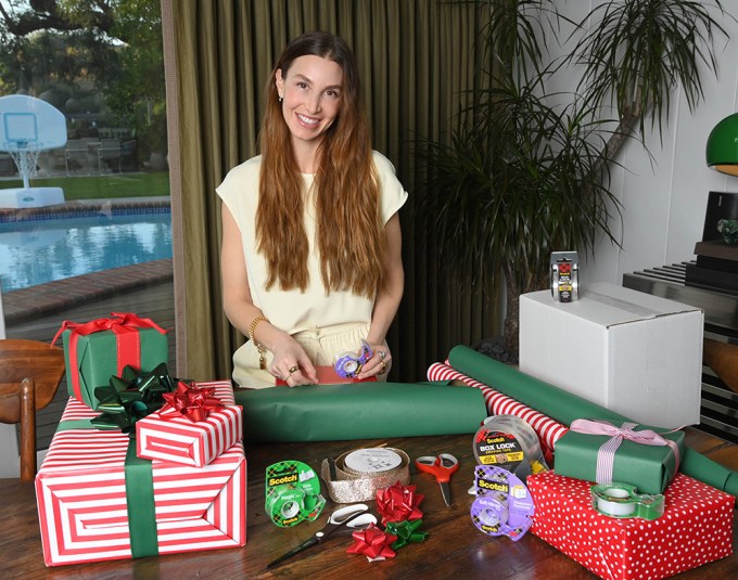 Whitney Port Wraps Presents With Scotch Gift-Wrap Tape