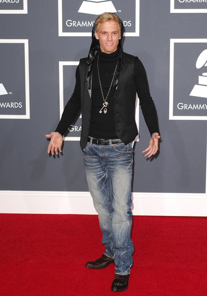 Aaron Carter at the Grammys