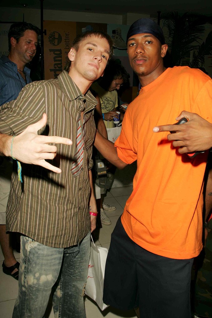 Aaron with Nick Cannon