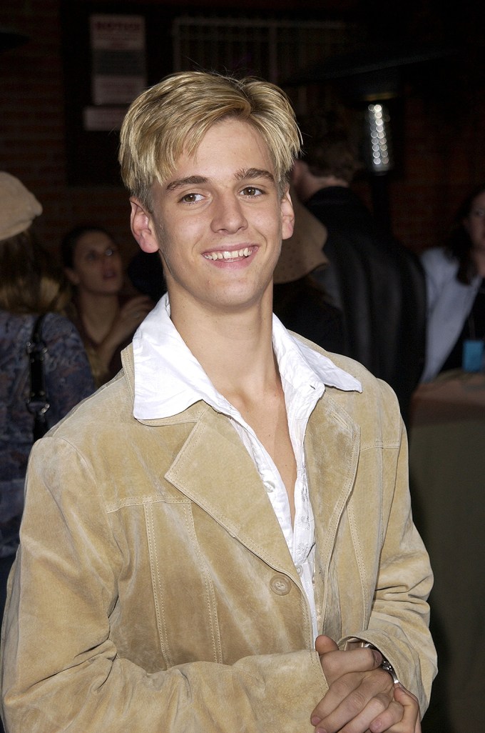 Aaron Carter at a Hollywood event