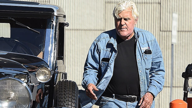 Jay Leno spotted driving a vintage Bentley 4 days after being released from the Burn Center
