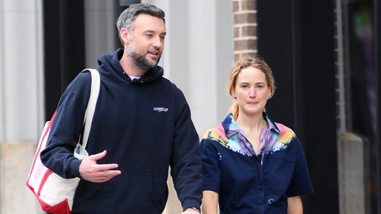 Jennifer Lawrence & Cooke Maroney Take Son Cy For Lunch In NYC: Photos ...