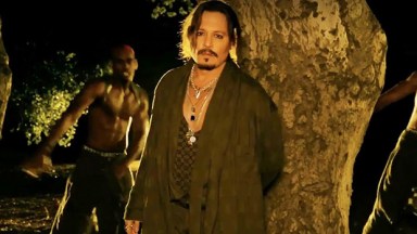 Johnny Depp Wears Low-Cut Shirt For Surprise Appearance In Rihanna’s Savage X Fenty Vol. 4 Show