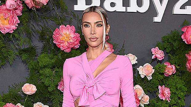 Kim Kardashian Is Gorgeous In Sexy Pink Gown With Cutouts For Baby2Baby Gala: Photos