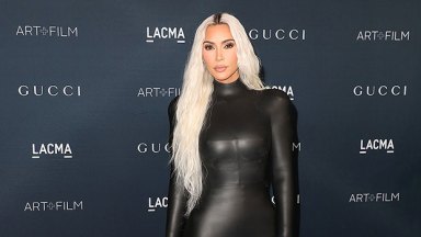 Kim Kardashian Is Sleek In Black Leather Gown For LACMA’s Art & Film Gala: Photos