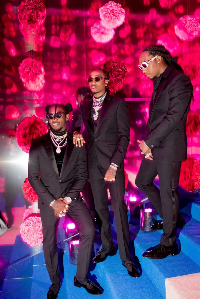 Takeoff with Migos at Met Gala