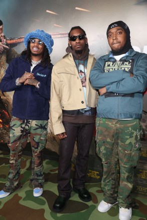 Quavo, Offset and Takeoff - Migos 'Call Of Duty: Vanguard' launch party, Los Angeles, U.S. - 03 Nov 2021