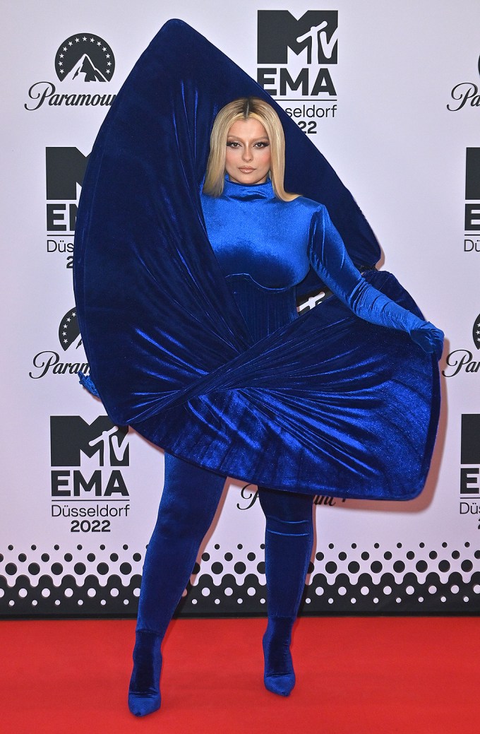 Bebe Rexha attends the MTV EMAs