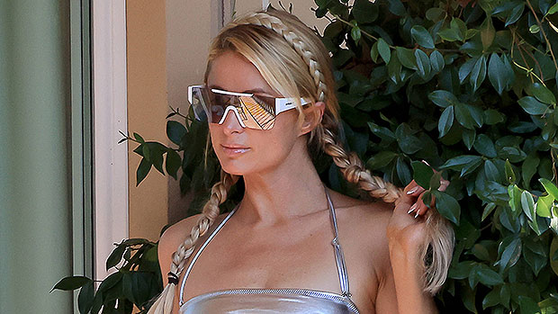 Paris Hilton Is Radiant In Red Swimsuit On 1 Year