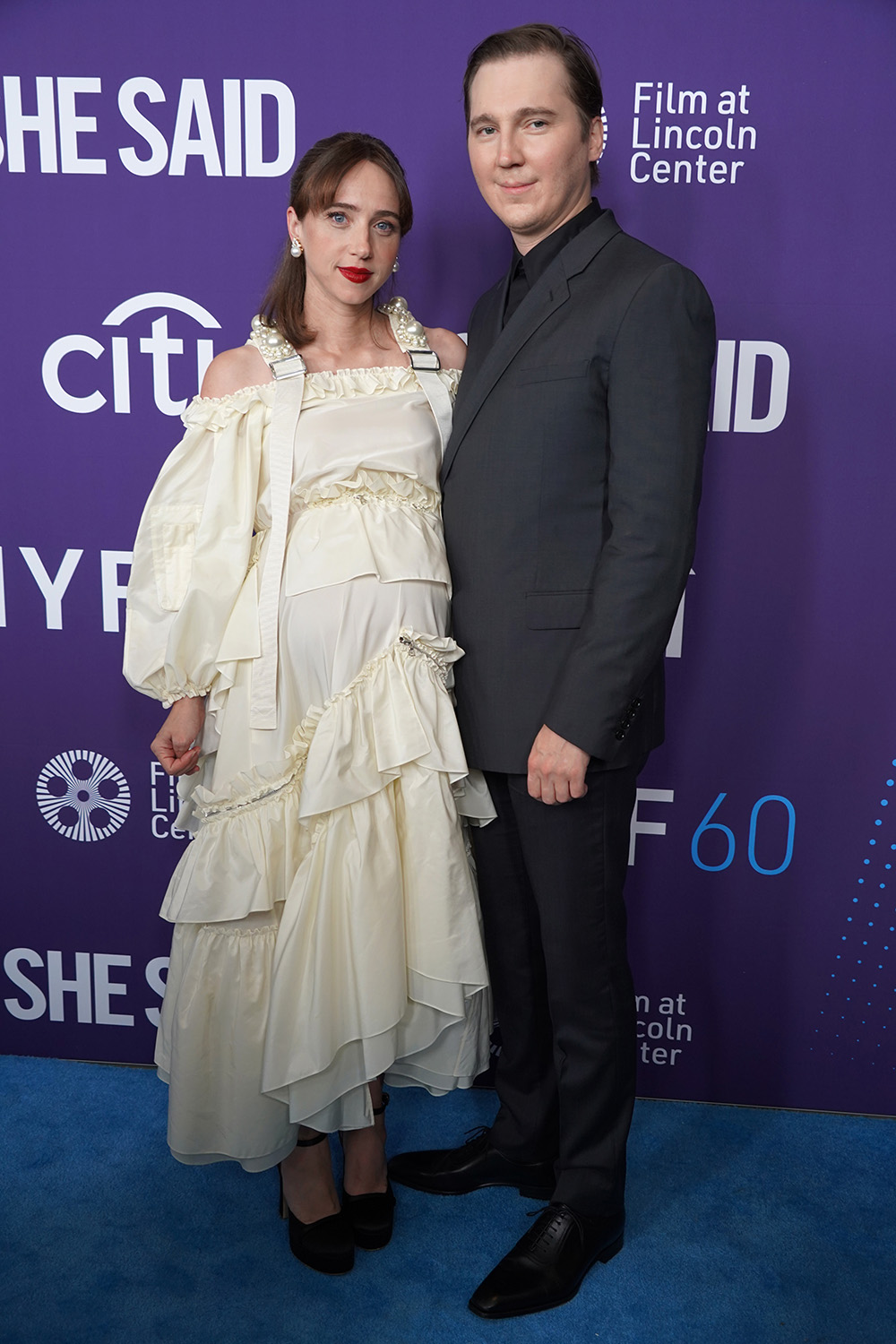 October 13, 2022, New York, NY, USA: 

Red carpet for the 'She Said' screening at the 60th New York Film Festival at Alice Tully Hall, NYC.October 13, 2022 .Photo by  

(Credit Image: Sonia Moskowitz Gordon/ZUMA Press Wire)

Pictured: Zoe Kazan,Paul Dano
Ref: SPL5494501 131022 NON-EXCLUSIVE
Picture by: Sonia Moskowitz Gordon/Zuma / SplashNews.com

Splash News and Pictures
USA: +1 310-525-5808
London: +44 (0)20 8126 1009
Berlin: +49 175 3764 166
photodesk@splashnews.com

World Rights, No Argentina Rights, No Belgium Rights, No China Rights, No Czechia Rights, No Finland Rights, No France Rights, No Hungary Rights, No Japan Rights, No Mexico Rights, No Netherlands Rights, No Norway Rights, No Peru Rights, No Portugal Rights, No Slovenia Rights, No Sweden Rights, No Taiwan Rights, No United Kingdom Rights