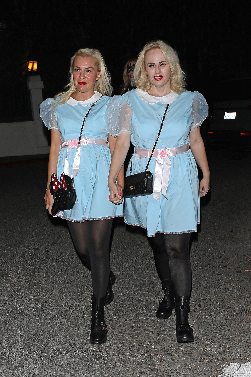 Rebel Wilson is all smiles as she arrives for Vas Morgan's Halloween party!