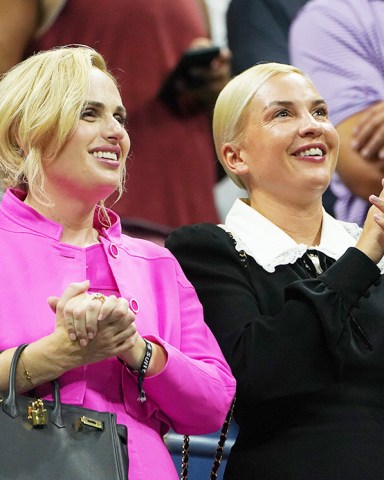 Rebel Wilson and Ramona Agruma in attendance for opening night of the 2022 US Open inside Arthur Ashe Stadium at the Billie Jean King Tennis Center in Flushing Meadows Corona Park in Flushing NY on August 29, 2022.Pictured: Rebel Wilson and Ramona AgrumaRef: SPL5335208 290822 NON-EXCLUSIVEPicture by: Andrew Schwartz / SplashNews.comSplash News and PicturesUSA: +1 310-525-5808London: +44 (0)20 8126 1009Berlin: +49 175 3764 166photodesk@splashnews.comWorld Rights