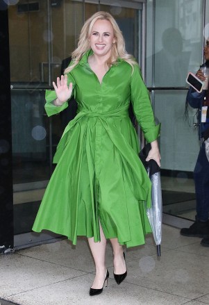 New York City, NY  - Rebel Wilson seen at The Drew Barrymore Show in New York City.Pictured: Rebel WilsonBACKGRID USA 28 FEBRUARY 2023 BYLINE MUST READ: MediaPunch / BACKGRIDUSA: +1 310 798 9111 / usasales@backgrid.comUK: +44 208 344 2007 / uksales@backgrid.com*UK Clients - Pictures Containing ChildrenPlease Pixelate Face Prior To Publication*