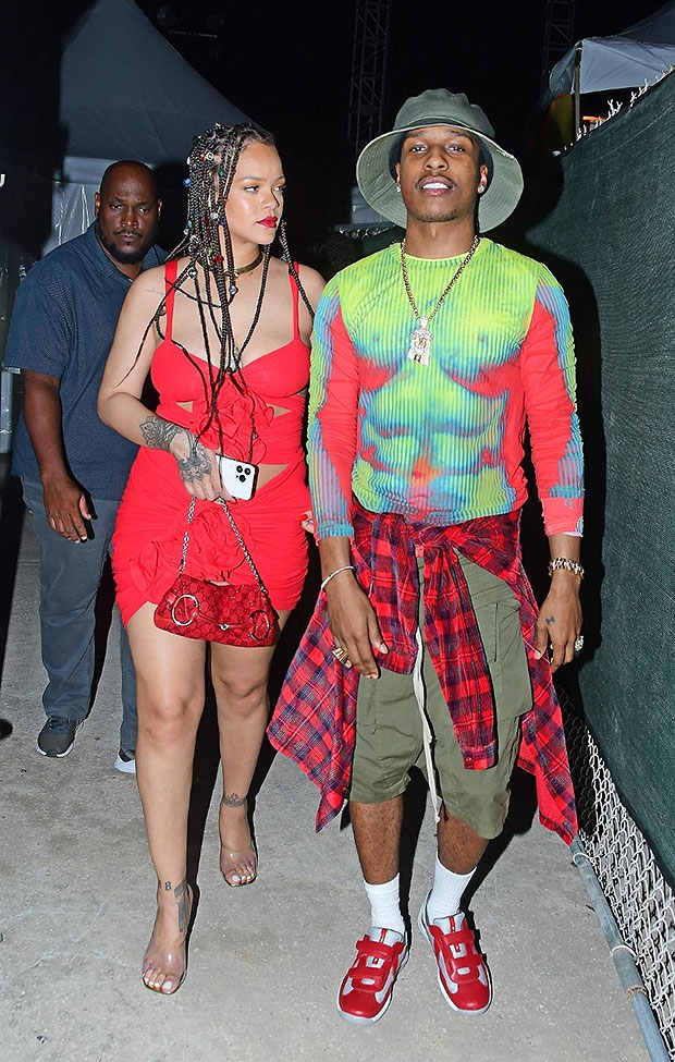 Rihanna Rocks Red Mini With A$AP Rocky At Beenie Man Concert – Hollywood  Life