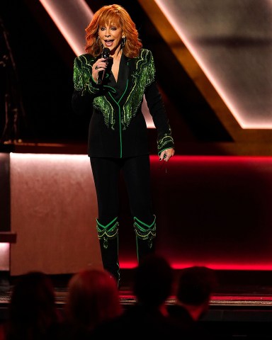Reba McEntire performs a tribute to the late singer Loretta Lynn during the 56th Annual CMA Awards, at the Bridgestone Arena in Nashville, Tenn
56th Annual CMA Awards - Show, Nashville, United States - 09 Nov 2022
