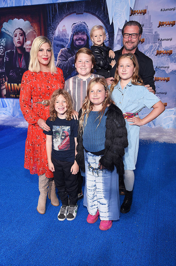 Tori Spelling and family