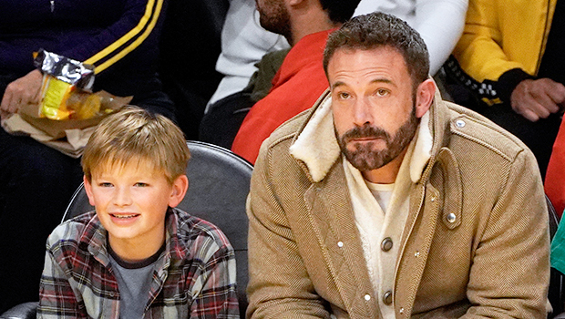 Ben Affleck & Son Samuel, 10, Bond Courtside At Lakers/Celtics Basketball Game: Photos
