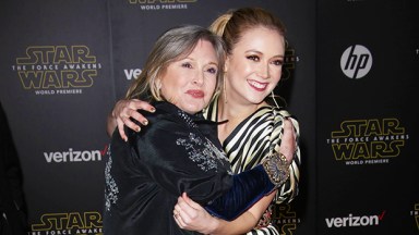 Billie Lourd and Carrie Fisher