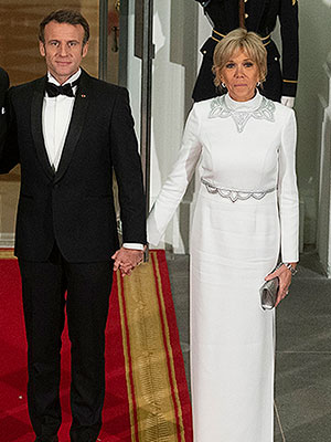 Brigitte Macron's Louis Vuitton Dress at State Dinner