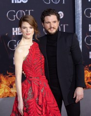 Rose Leslie, Kit Harington at arrivals for GAME OF THRONES Finale Season Premiere on HBO, Radio City Music Hall at Rockefeller Center, New York, NY April 3, 2019. Photo By: RCF/Everett Collection