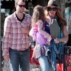Actress Toni Collette has lunch with the family in Los Angeles