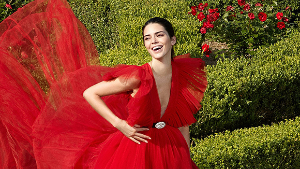 Kendall Jenner Stuns In Red Sequin Backless Dress For Annual Kardashian Xmas Party: Photo