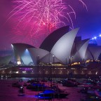 A New Years Eve Fireworks Show Ushers In The Beginning Of 2023 In Sydney, Australia
