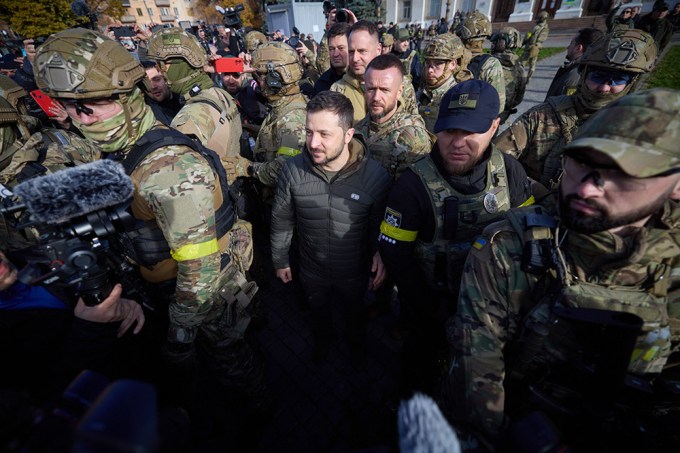Volodymyr Zelenskyy With Troops