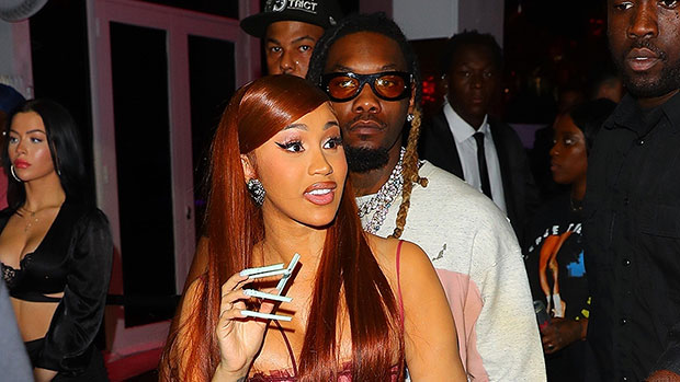 Cardi B Rocks Velvet Bustier Dress With Husband Offset As Takeoff’s Murder Suspect Is Charged