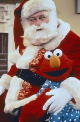 SESAME STREET: ELMO SAVES CHRISTMAS, from left, Charles Durning, Elmo (voiced by Kevin Clash),  aired November 20, 1996. ph: Richard Termine / ©Hallmark Hall of Fame Productions / courtesy Everett Collection