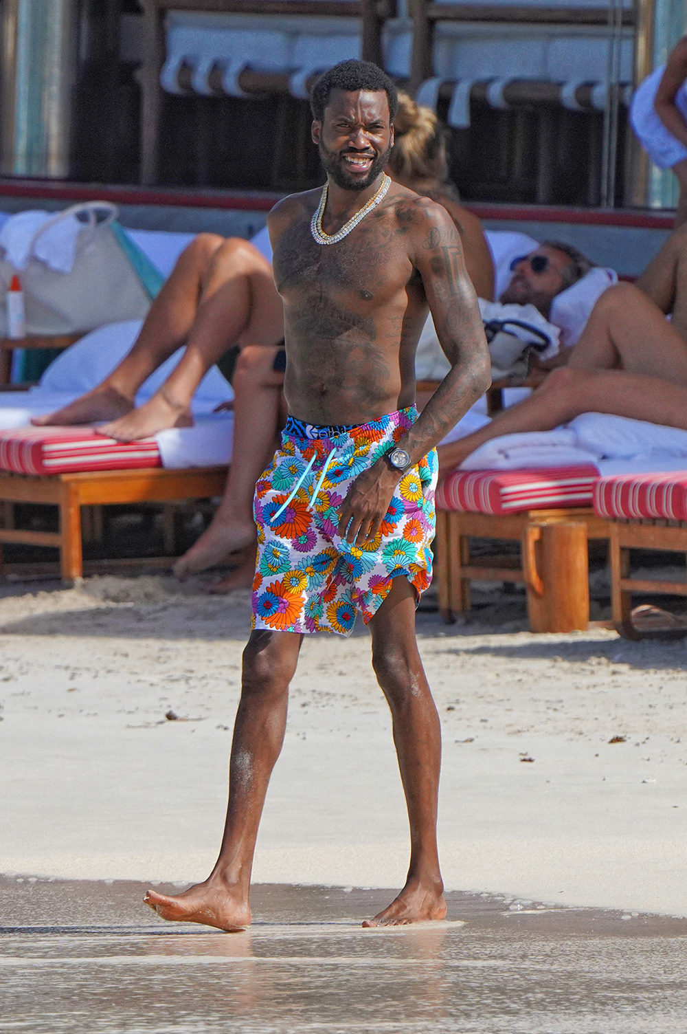 Meek Mill Spends The First Day Of The Year On The Beach In Saint Barthelemy