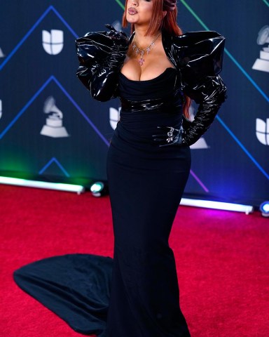 Christina Aguilera arrives at the 22nd annual Latin Grammy Awards, at the MGM Grand Garden Arena in Las Vegas
2021 Latin Grammy Awards - Arrivals, Las Vegas, United States - 18 Nov 2021
