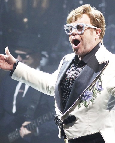 Sir Elton John performs at Madison Square Garden during his Farewell Yellow Brick Road Tour, in New York
eElton John Performs at Madison Square Garden, New York, United States - 22 Feb 2022